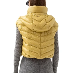 Bicolor Polyamide Sleveless Jacket
