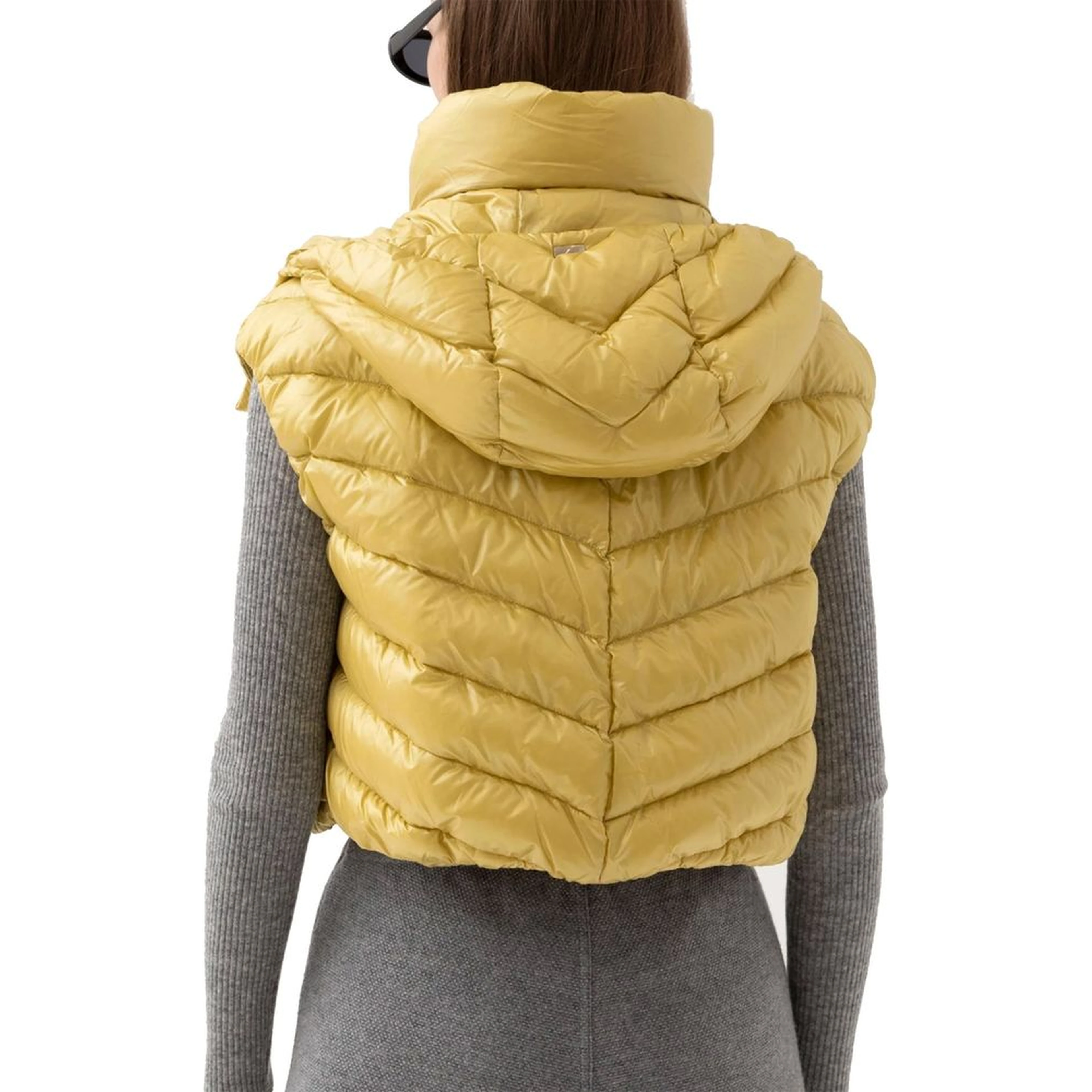 Bicolor Polyamide Sleveless Jacket