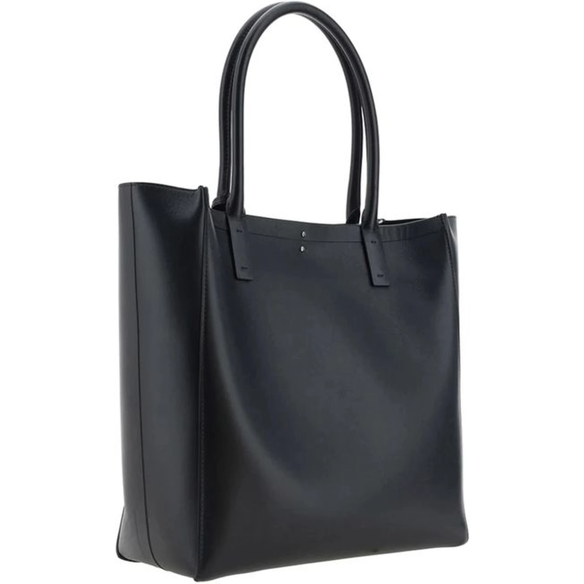 Black Calfskin Tote Bag