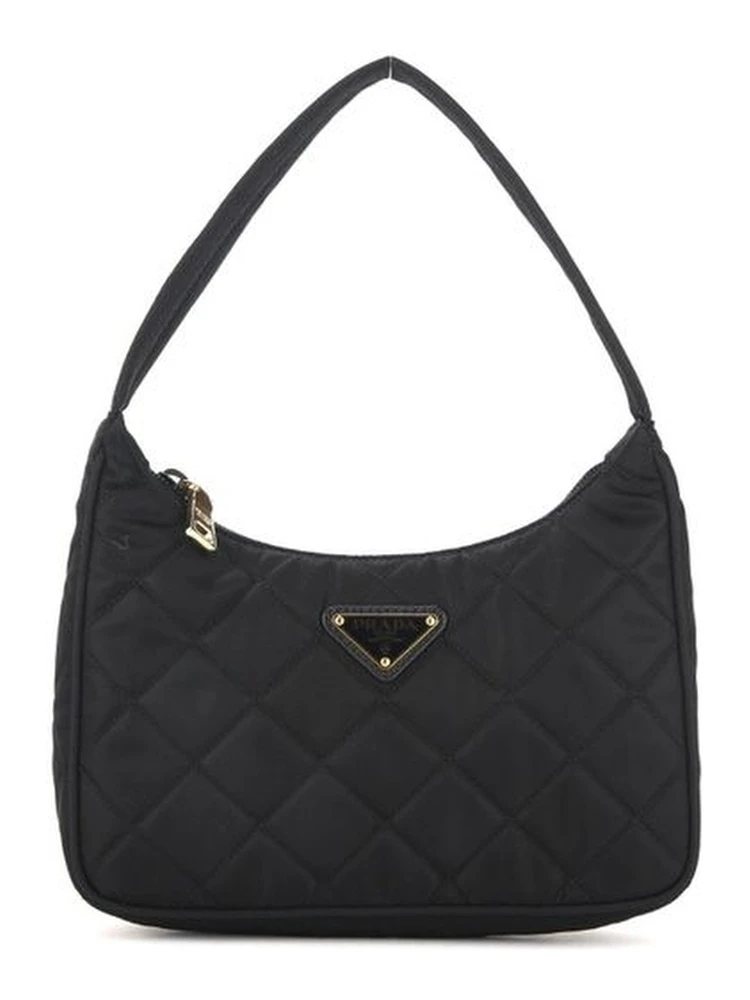 Black Nylon Shoulder Bag