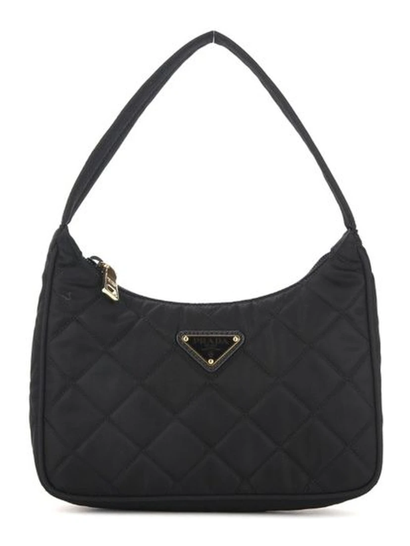 Black Nylon Shoulder Bag