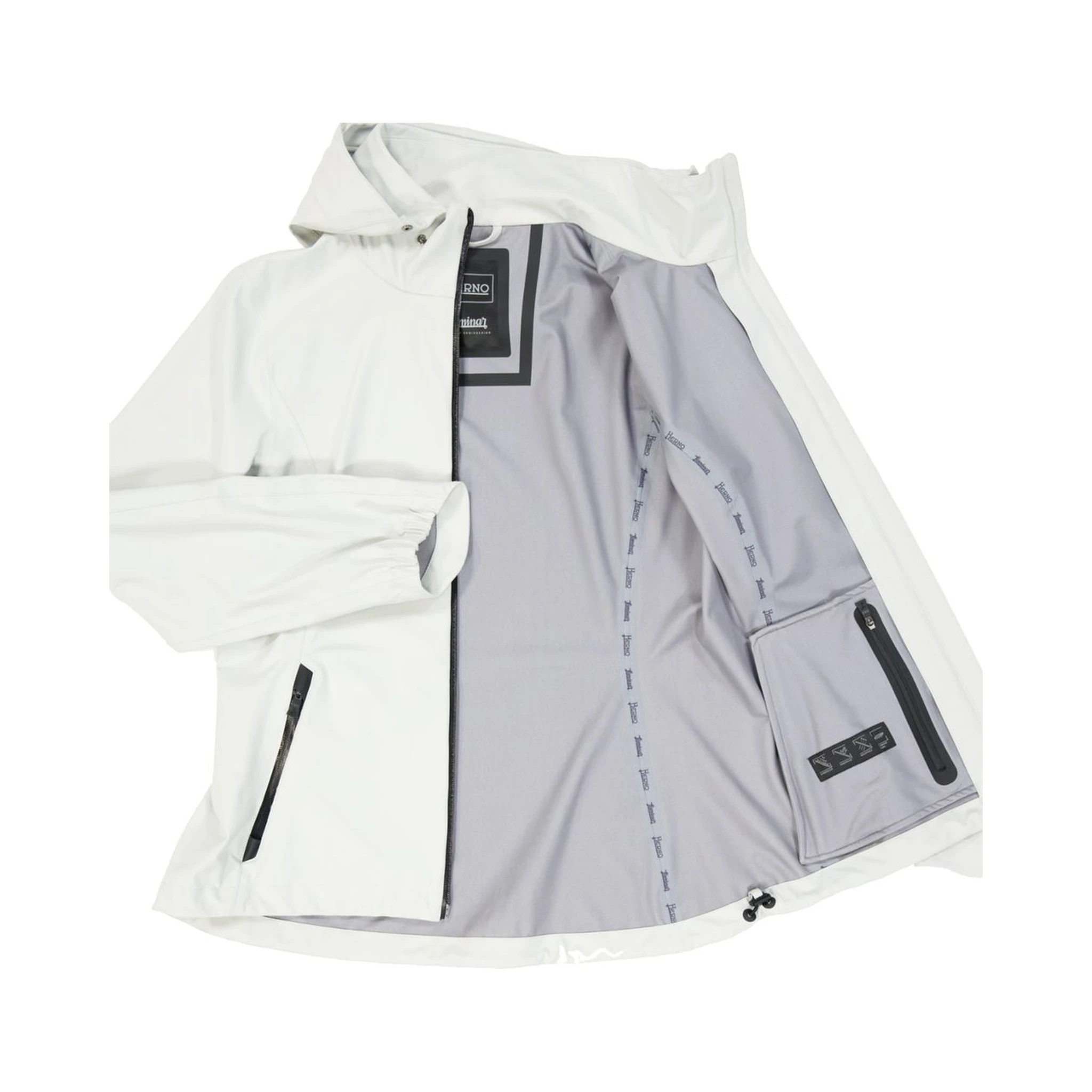 Gray Polyester Rain Coat