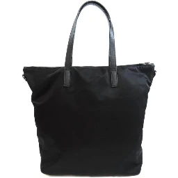 Black Nylon Tote Bag