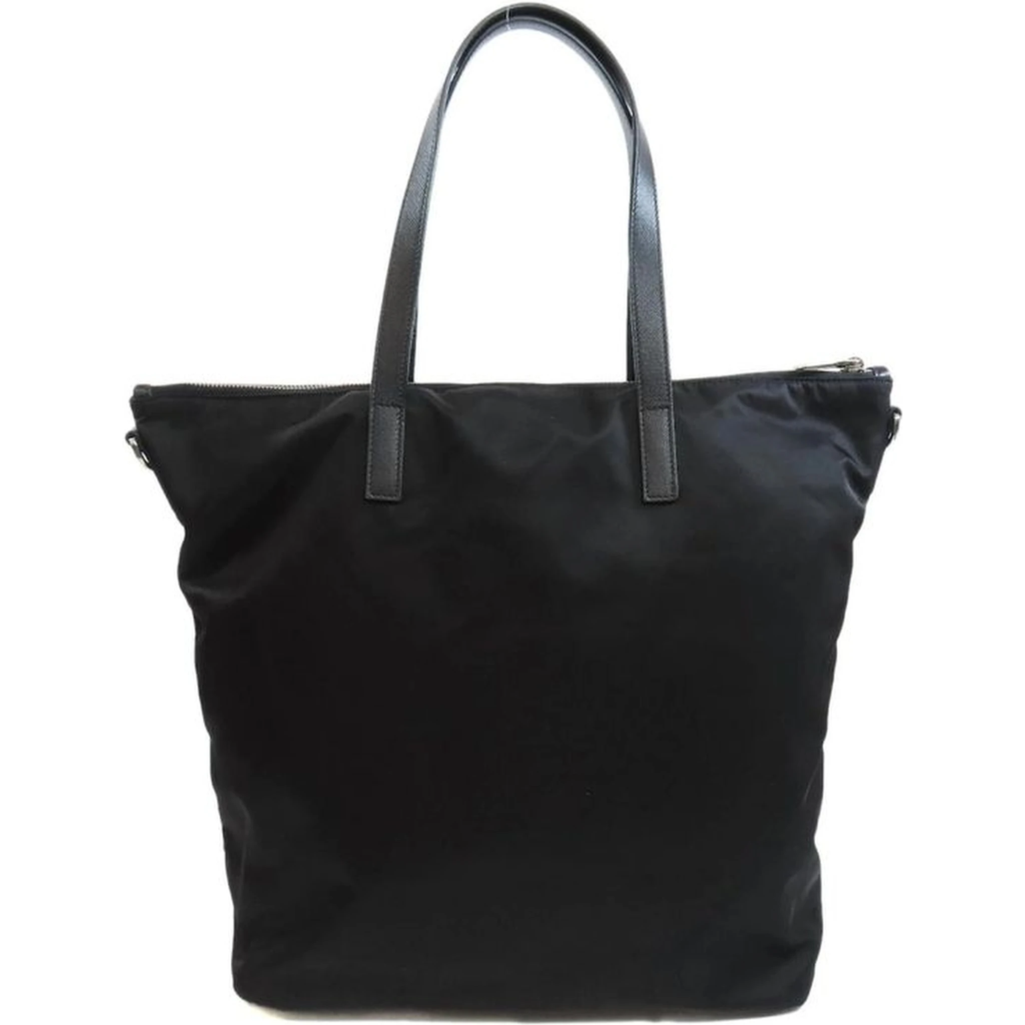 Black Nylon Tote Bag
