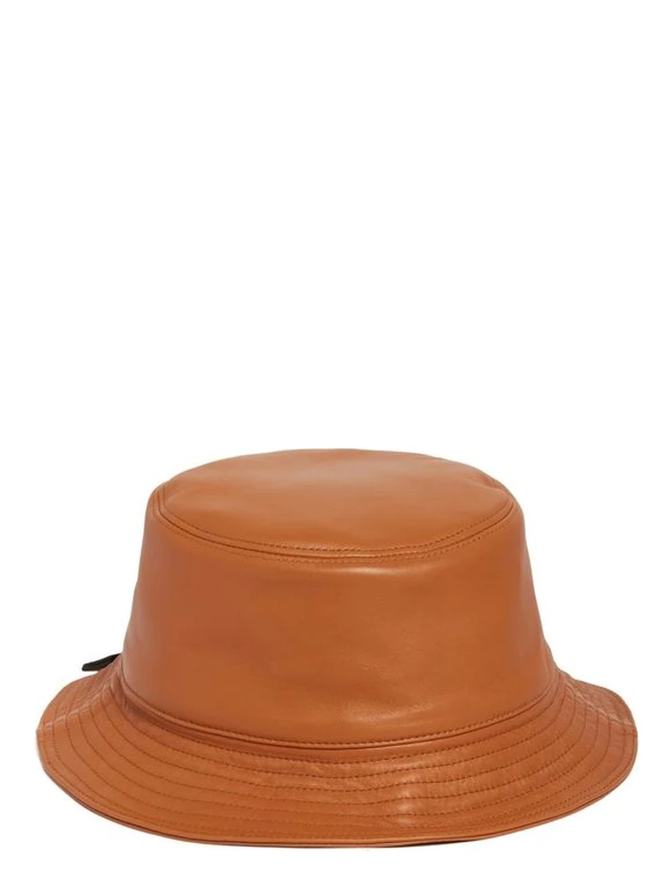 Brown Calfskin Bucket Hat alternative