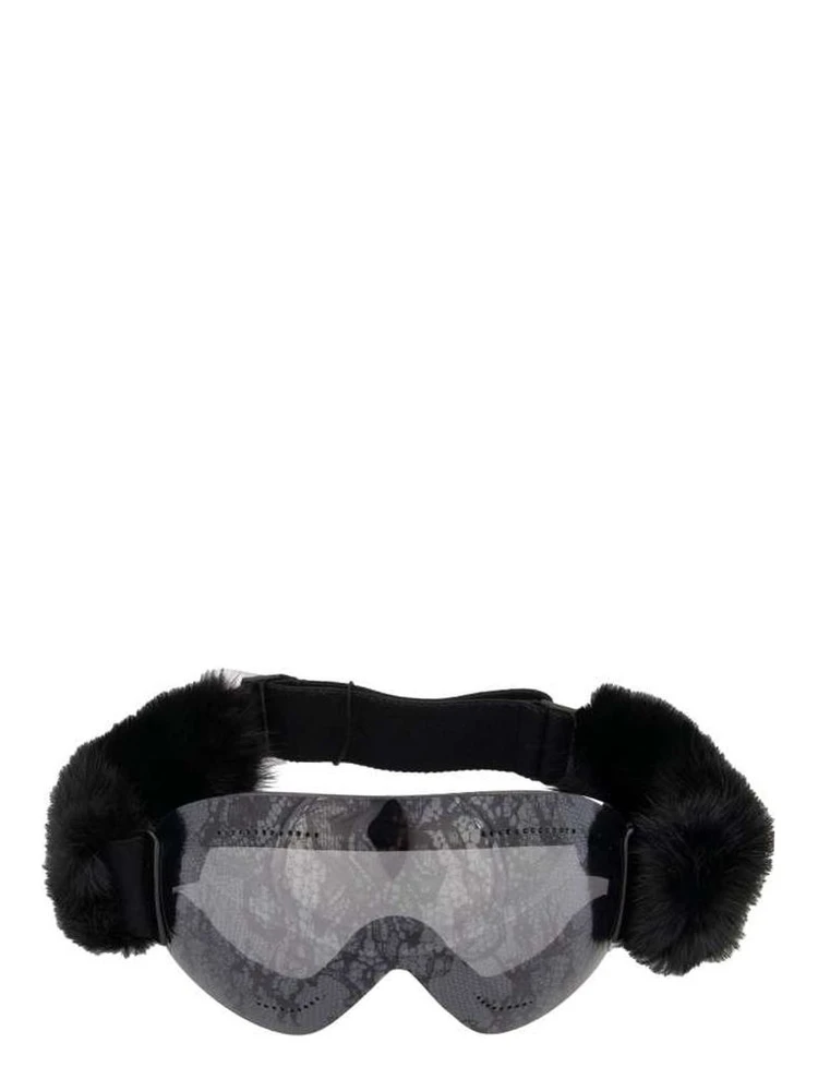 Black Fur Sunglasses