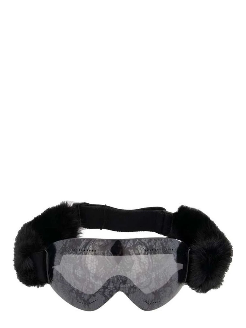 Black Fur Sunglasses
