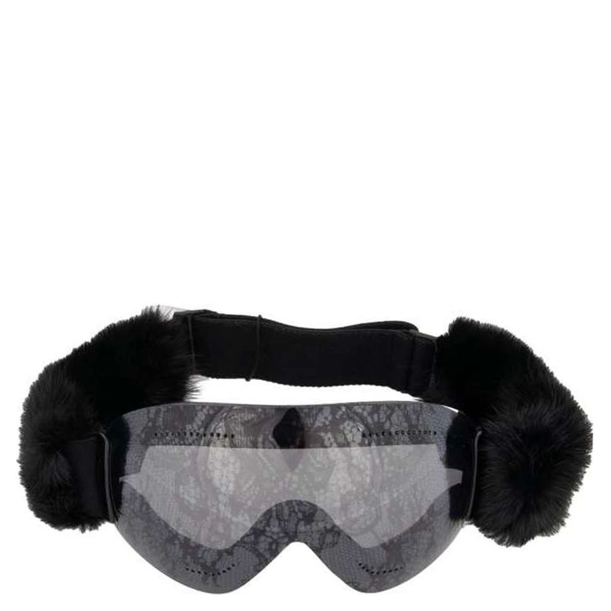 Black Fur Sunglasses