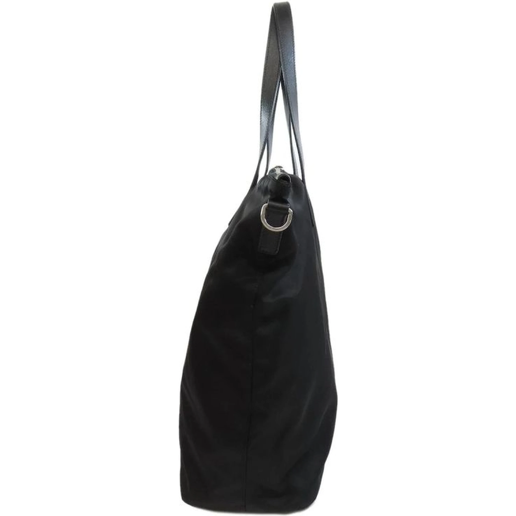 Black Nylon Tote Bag