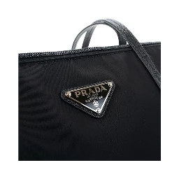 Black Nylon Tote Bag