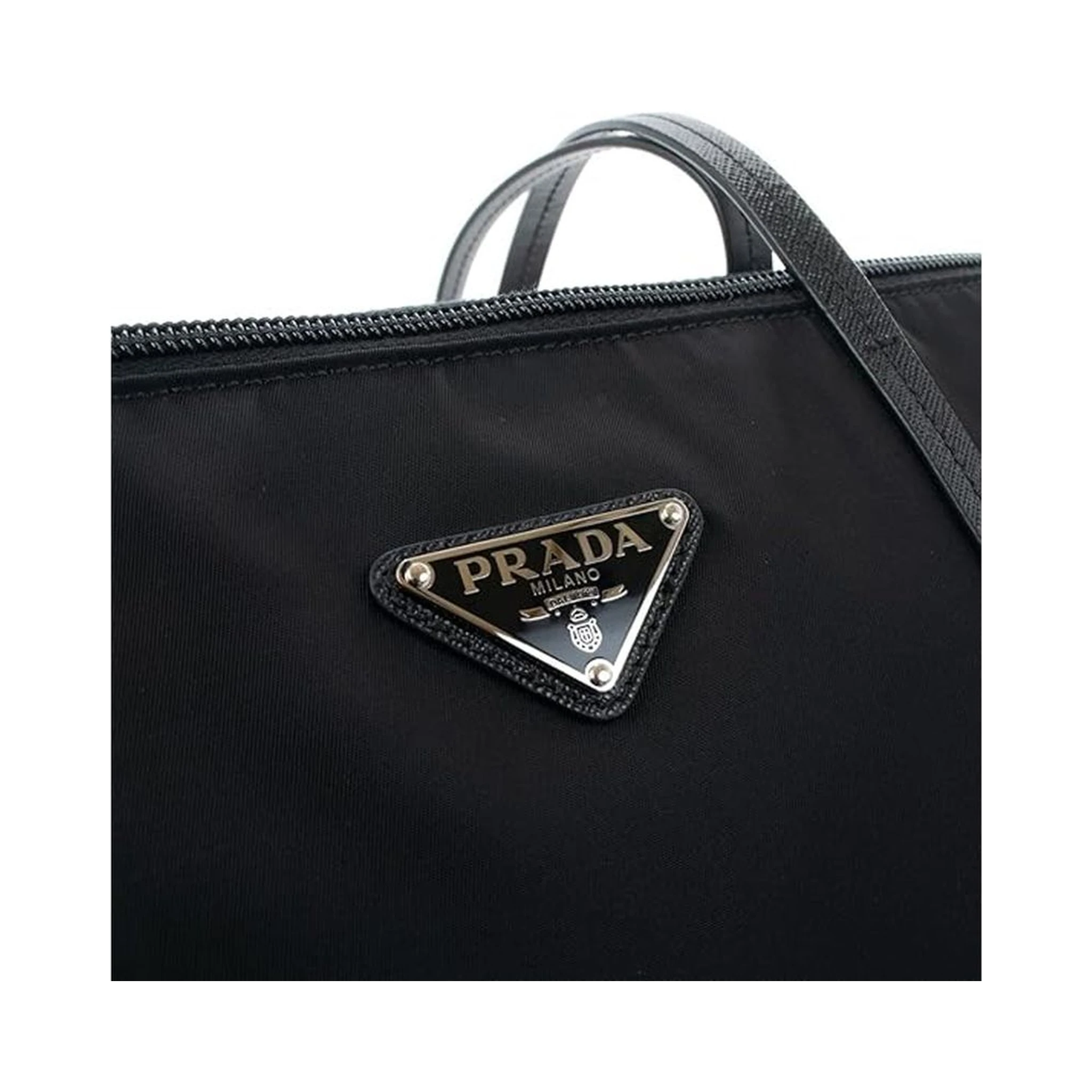 Black Nylon Tote Bag