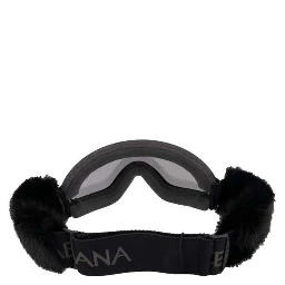 Black Fur Sunglasses