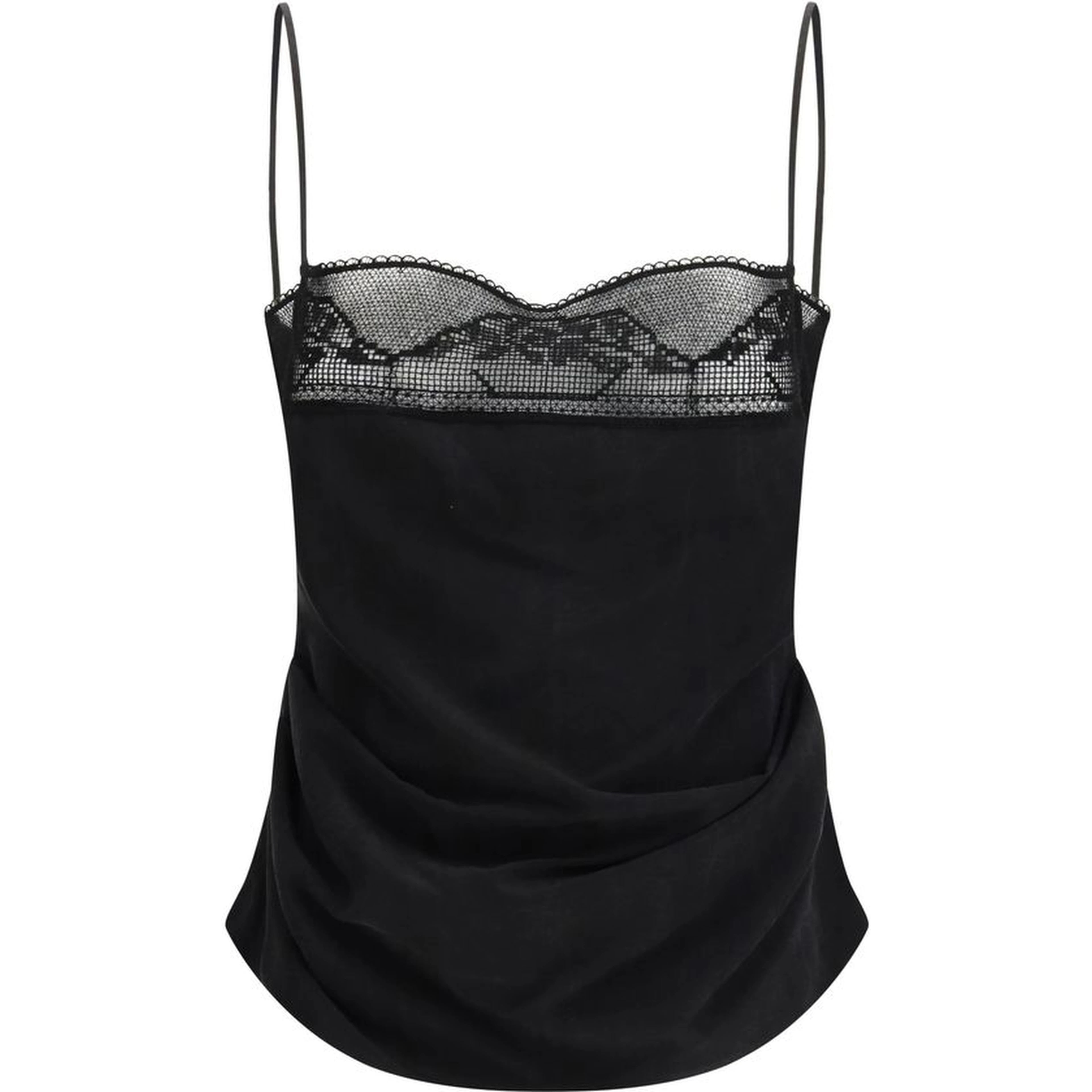 Black Silk Top