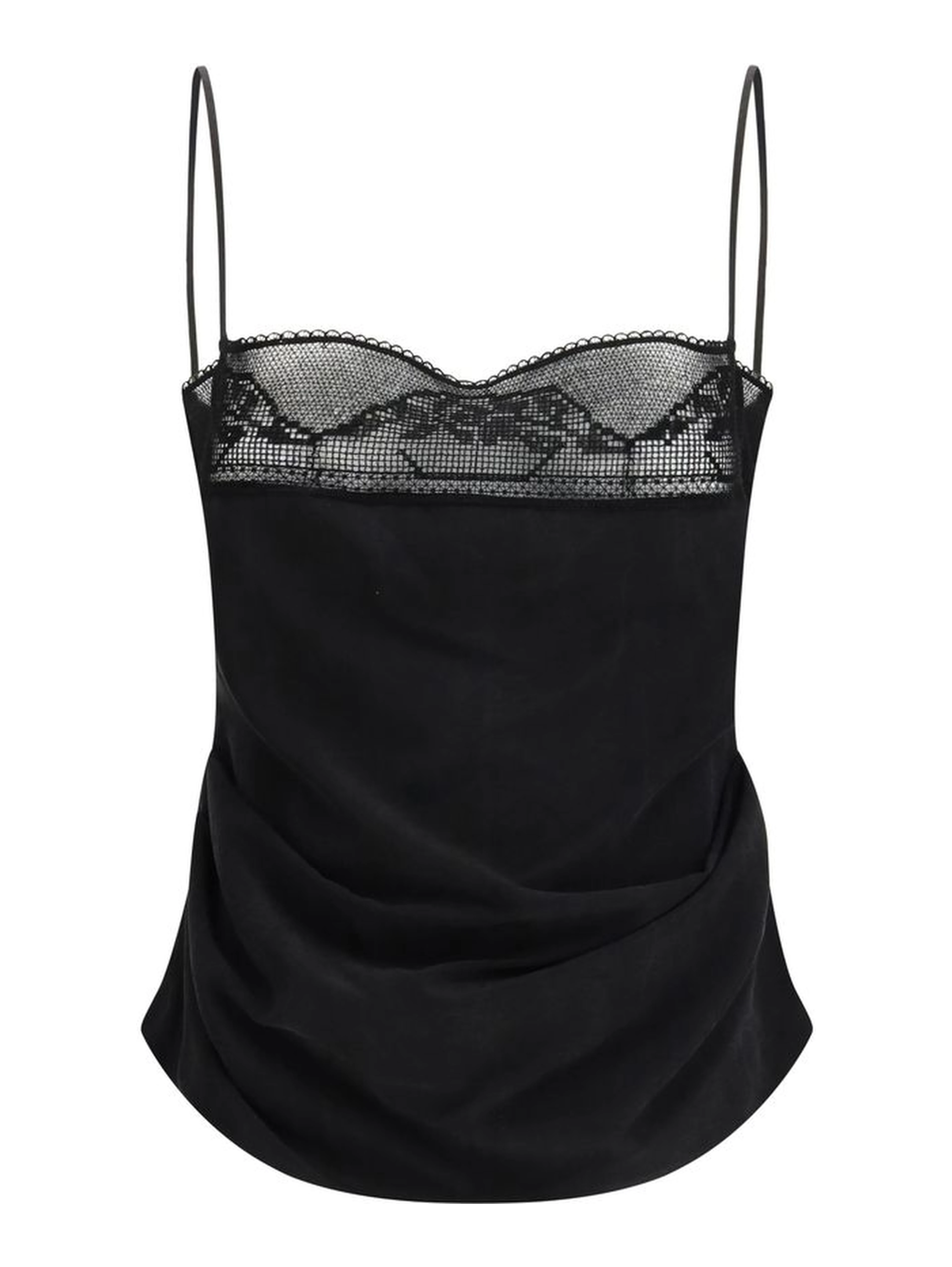 Black Silk Top