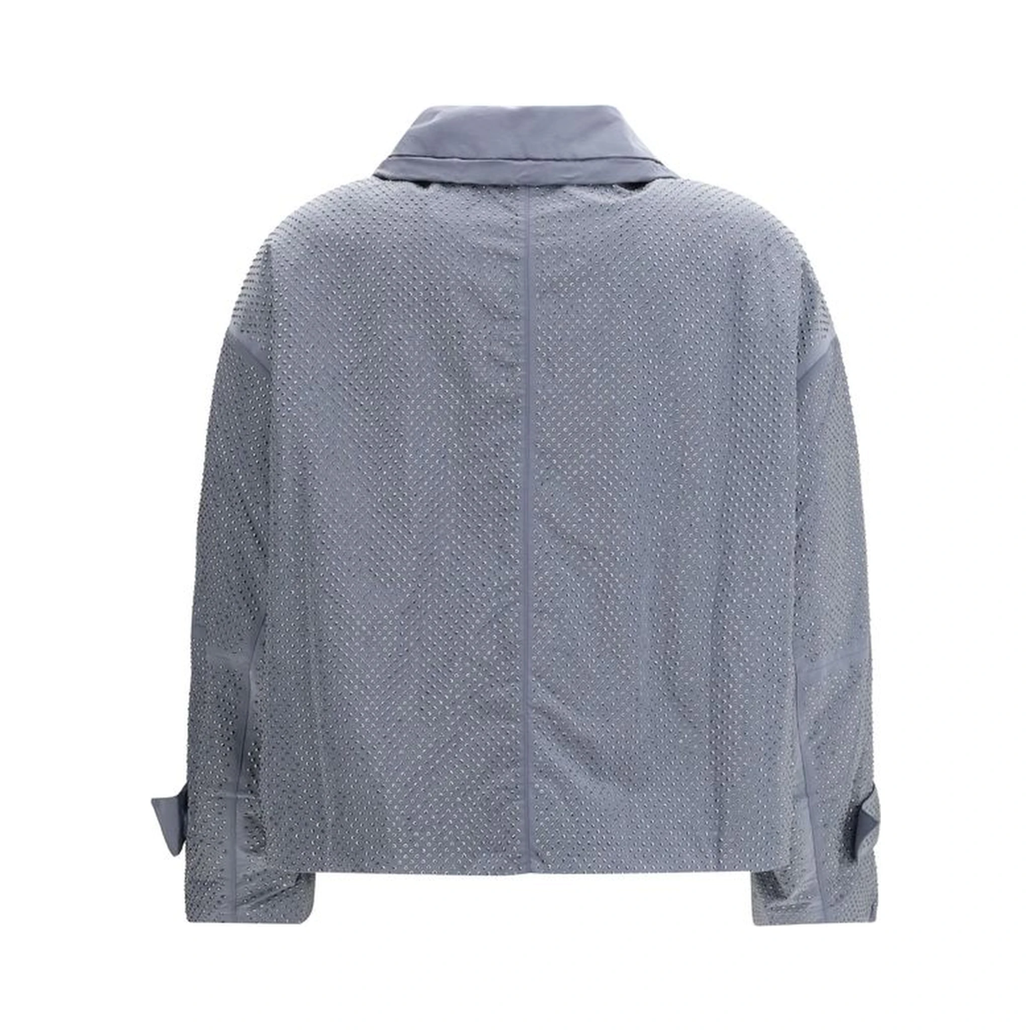 Light Blue Polyester Shell Jacket