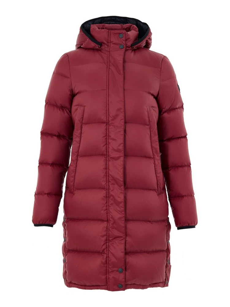 Bordeaux Cotton Full-Length Jacket
