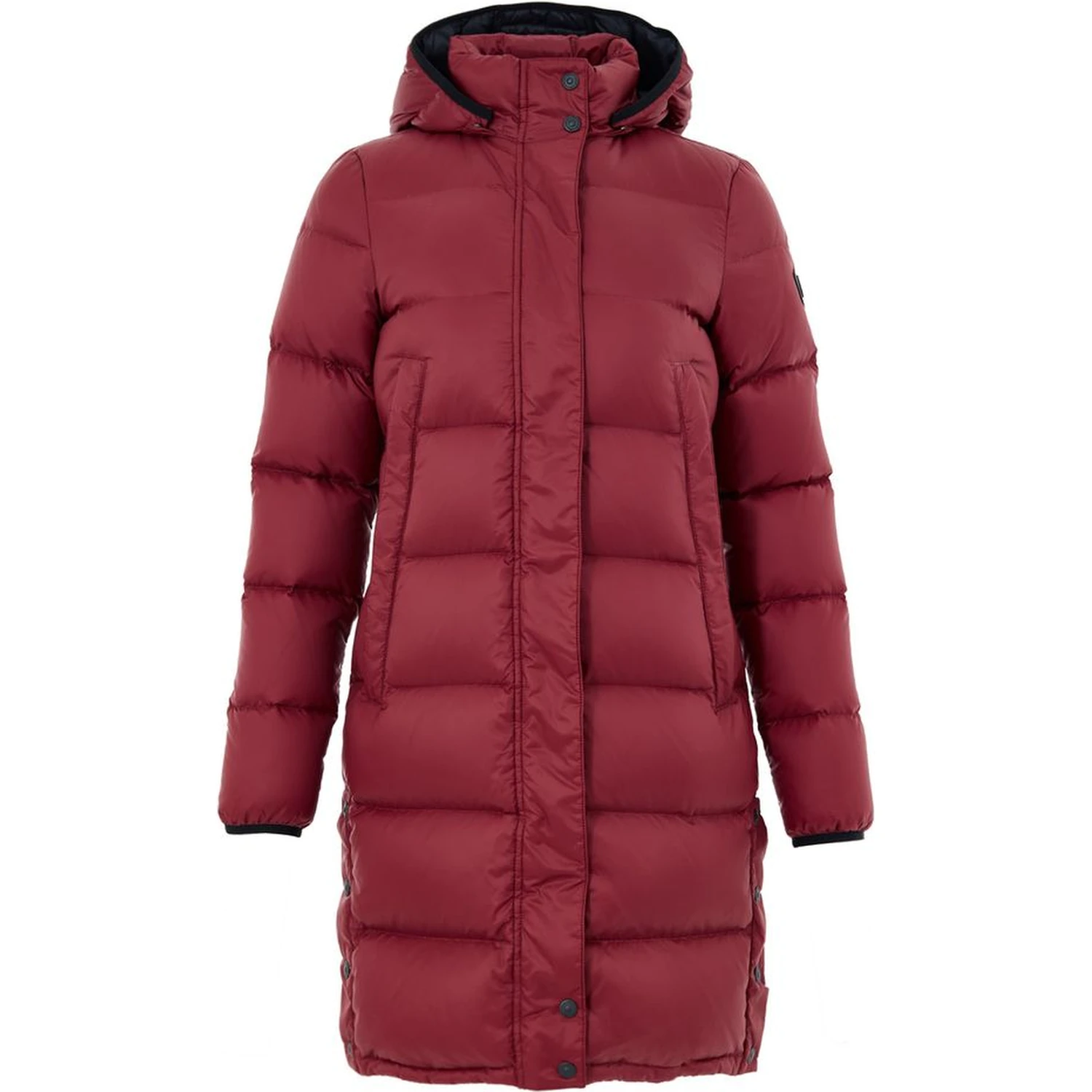 Bordeaux Cotton Full-Length Jacket