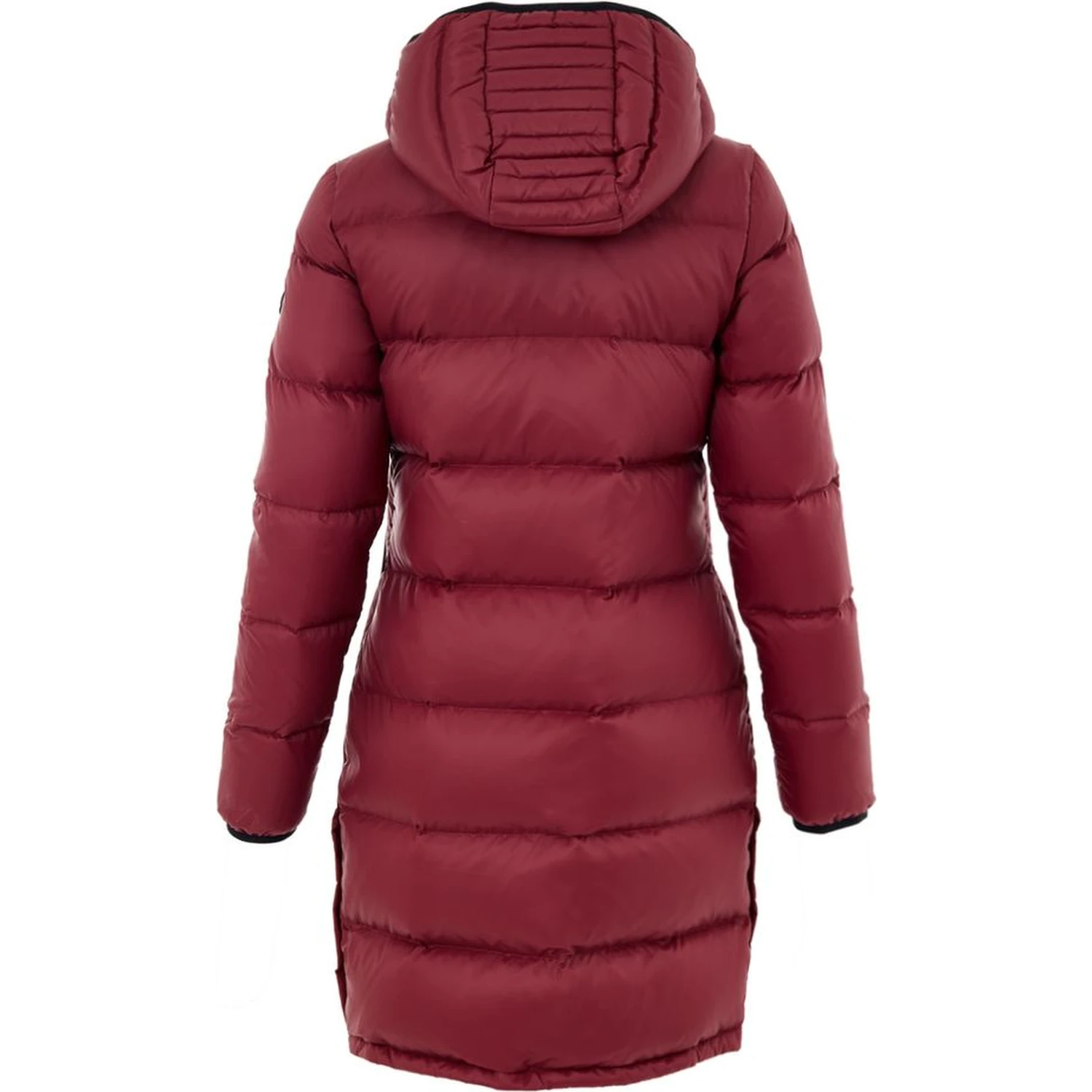 Bordeaux Cotton Full-Length Jacket