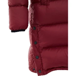 Bordeaux Cotton Full-Length Jacket