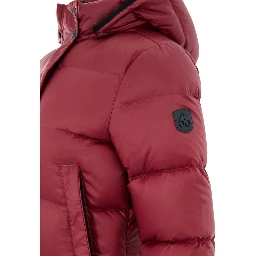 Bordeaux Cotton Full-Length Jacket