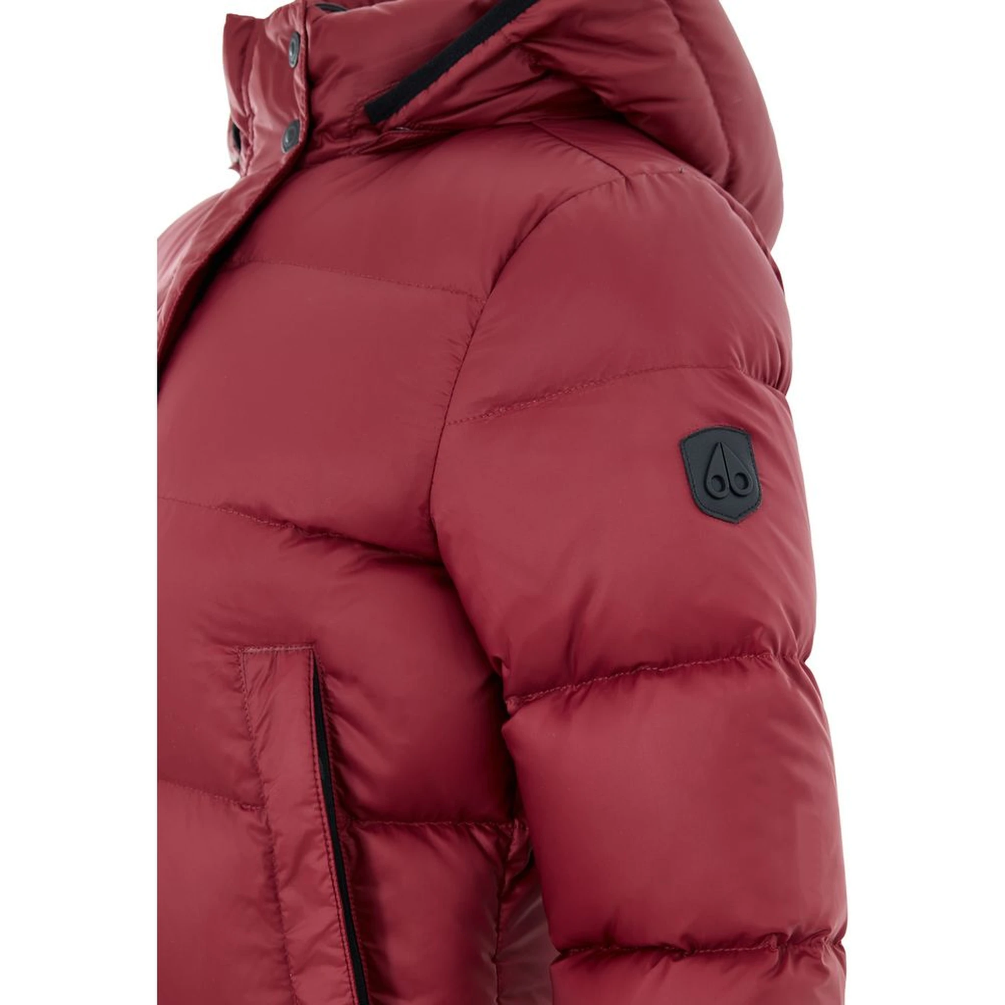 Bordeaux Cotton Full-Length Jacket