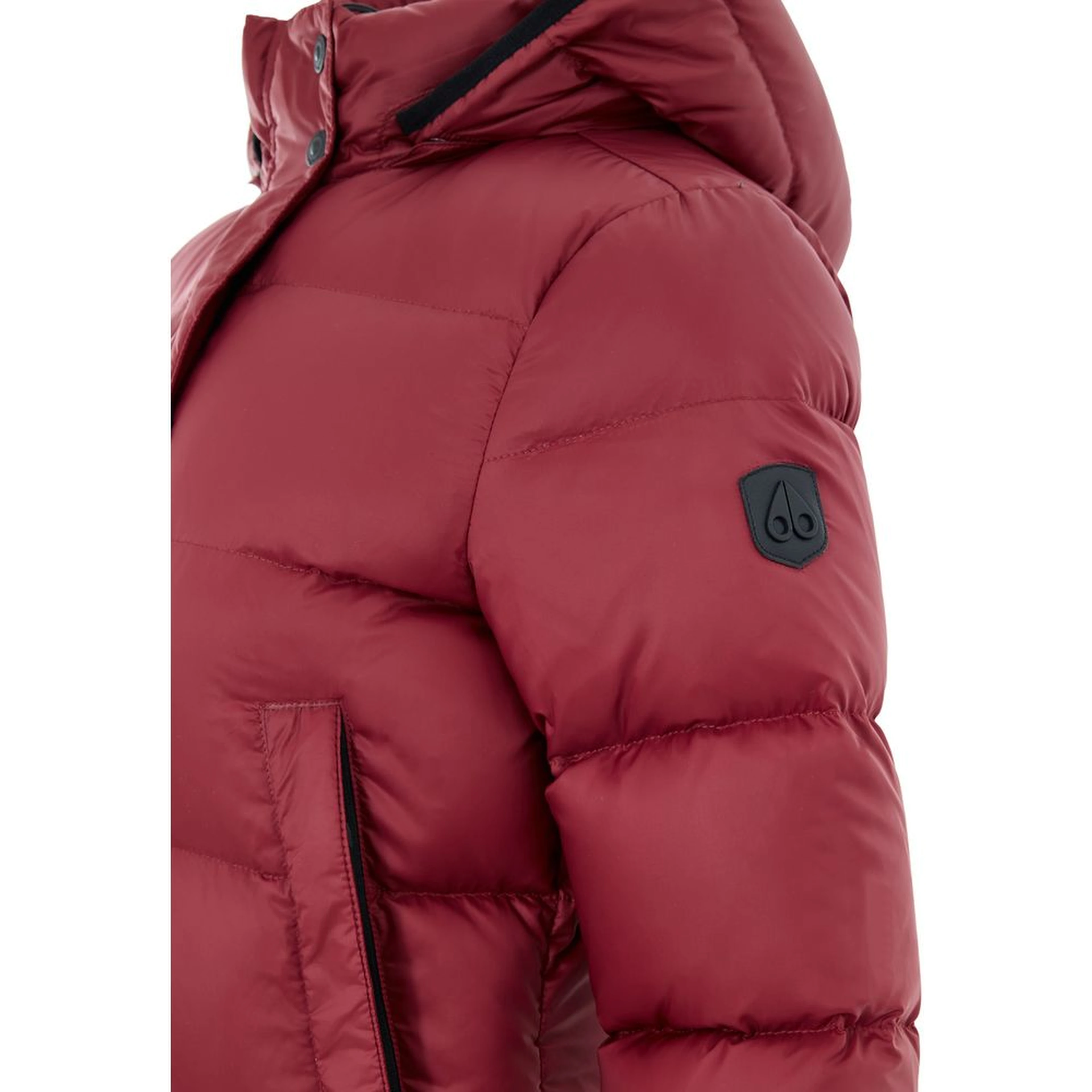 Bordeaux Cotton Full-Length Jacket