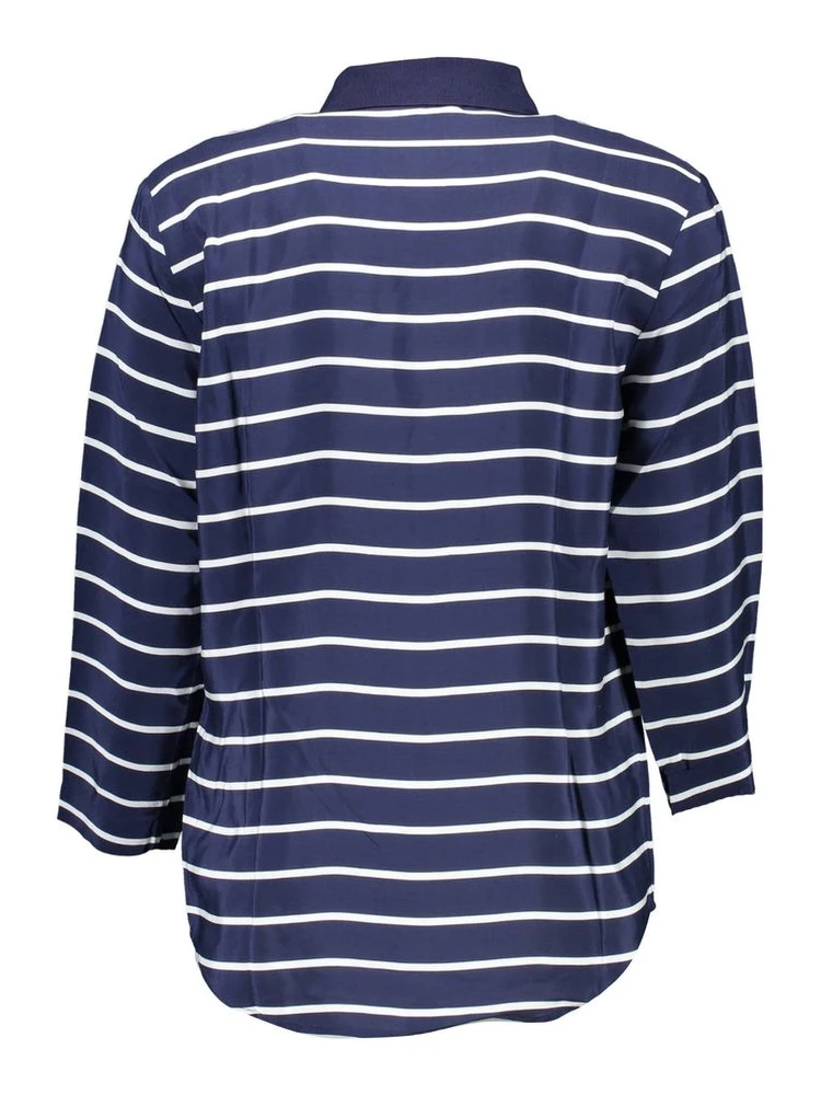 Blue Viscose Women Polo Shirt alternative