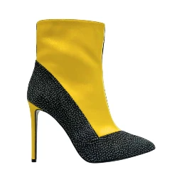Yellow Genuine Leather Women Boot