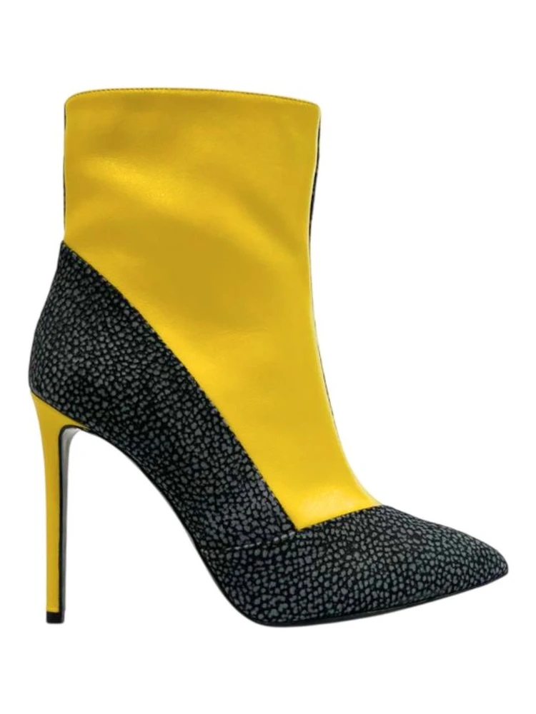 Yellow Genuine Leather Women Boot