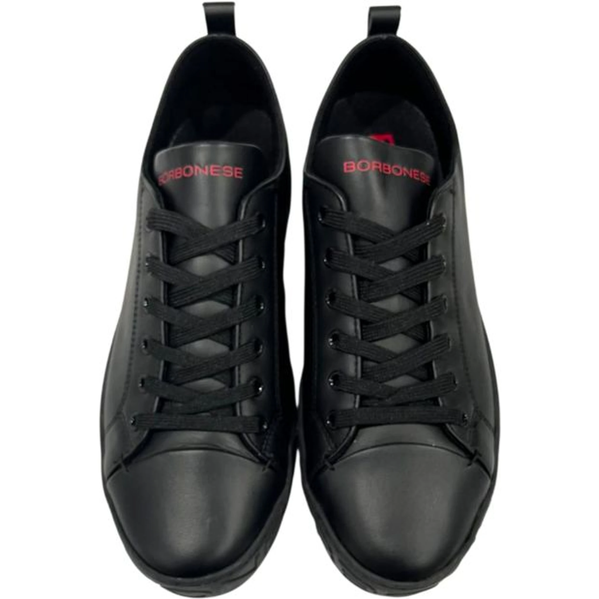 Black Leather Men Sneaker