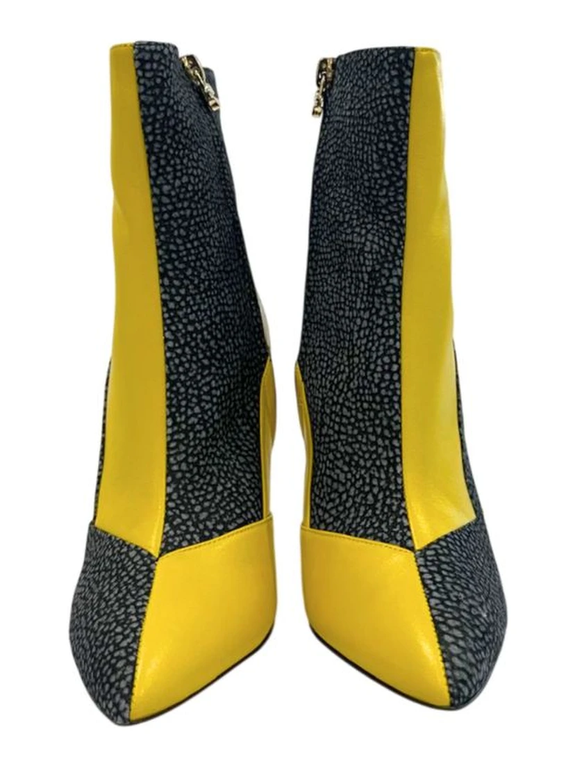 Yellow Genuine Leather Women Boot