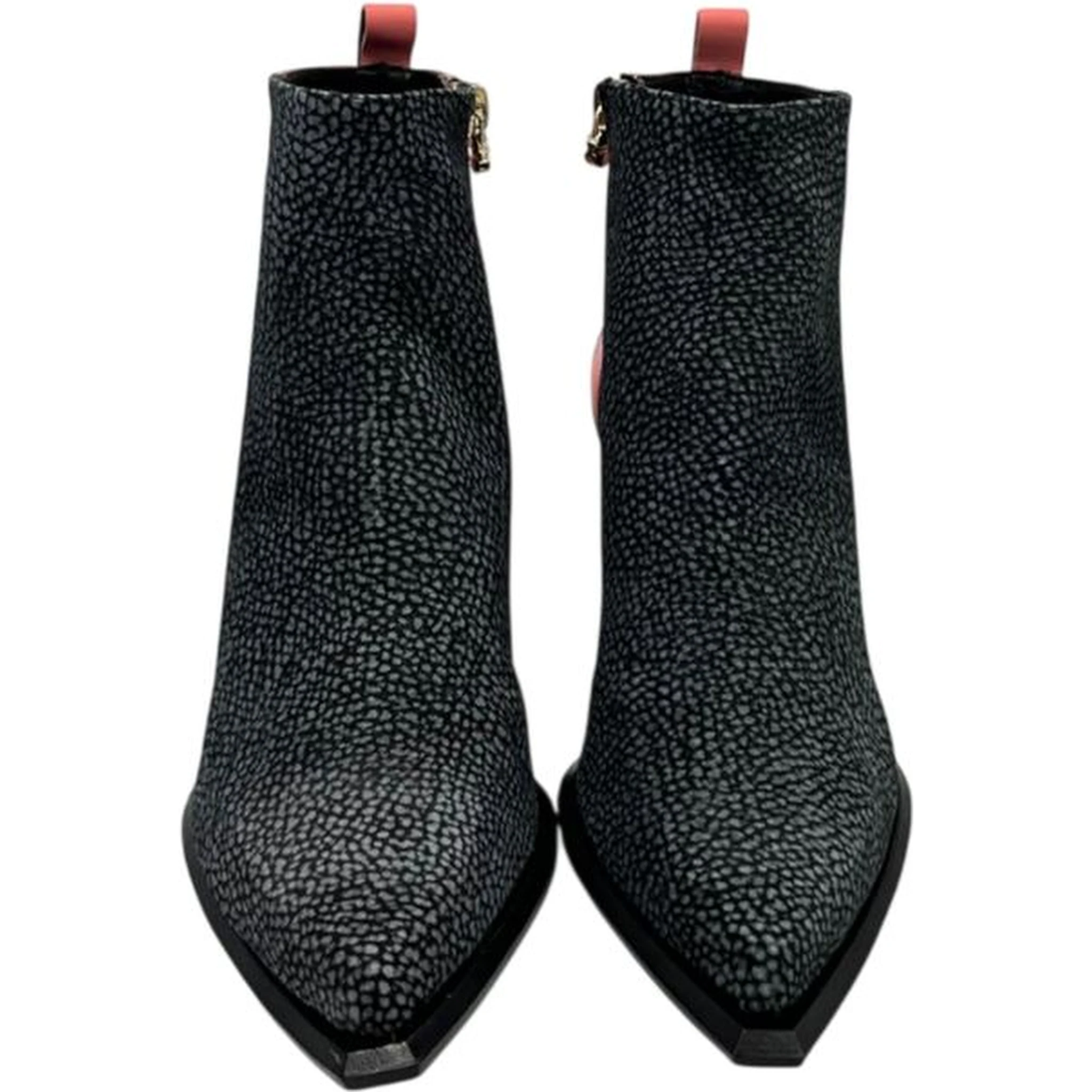 Pink Genuine Leather Women Boot