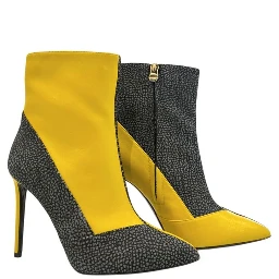 Yellow Genuine Leather Women Boot