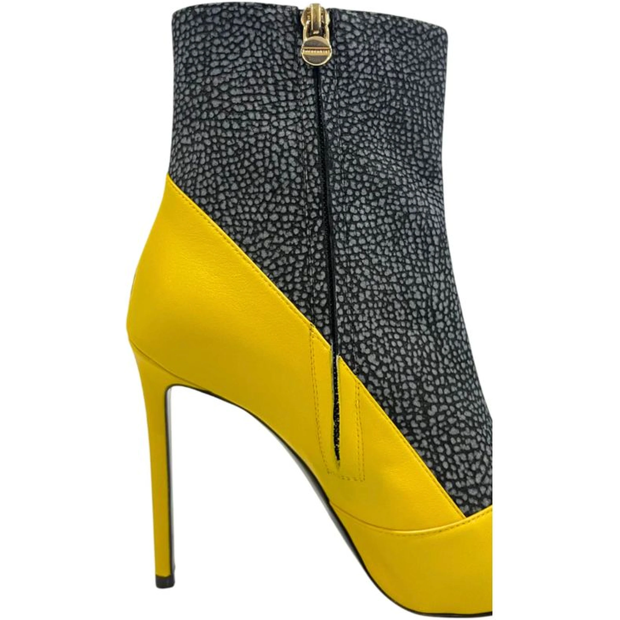 Yellow Genuine Leather Women Boot