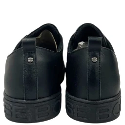 Black Leather Men Sneaker