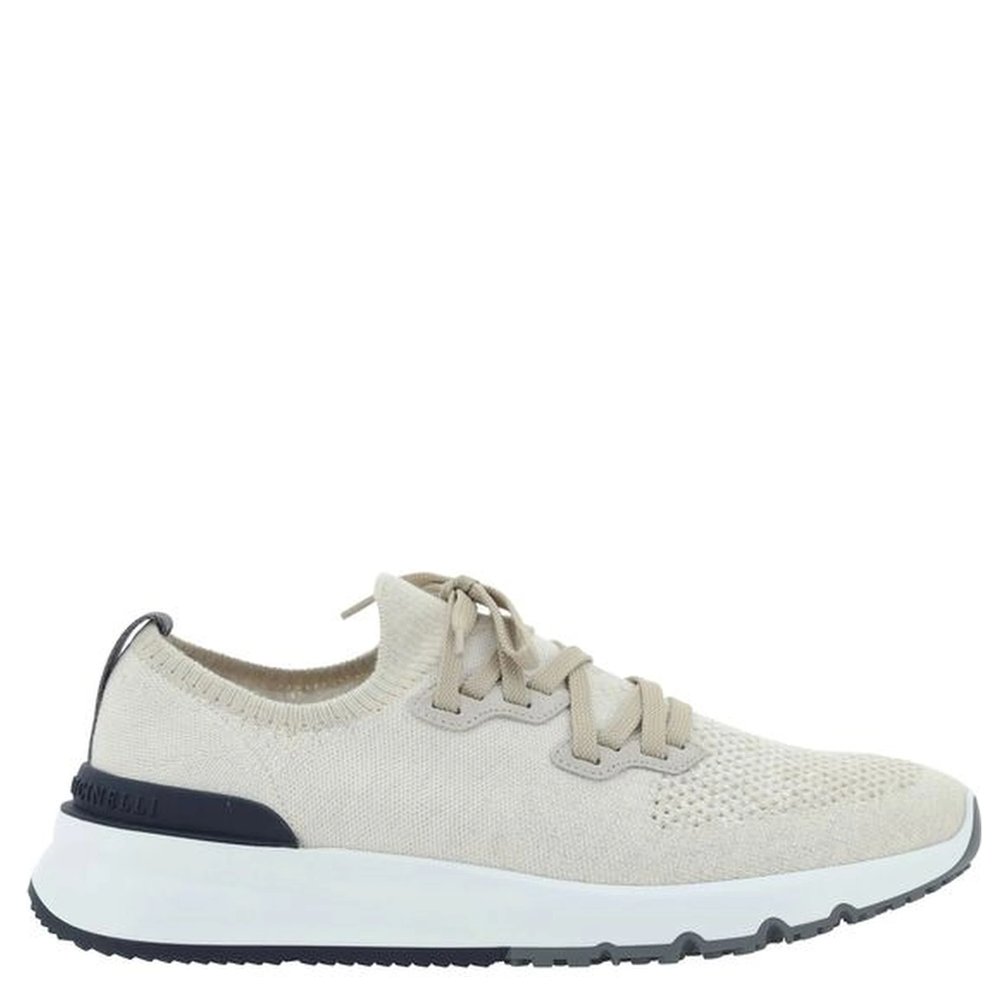 White Cotton Athletic Sneakers