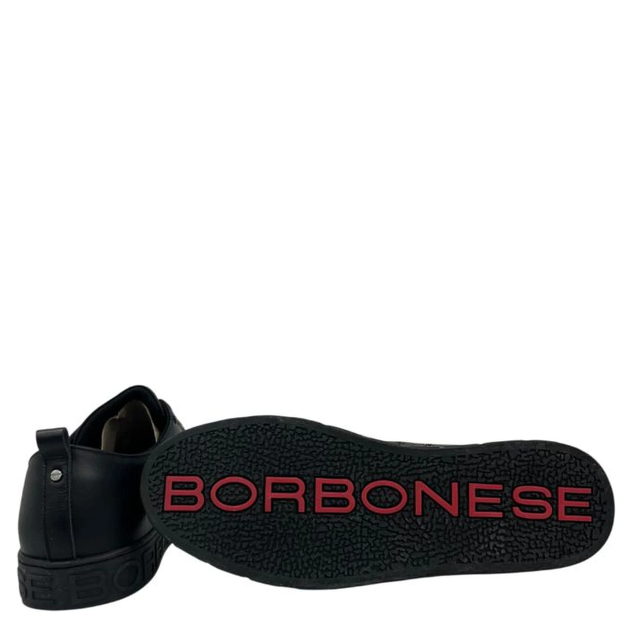 Black Leather Men Sneaker