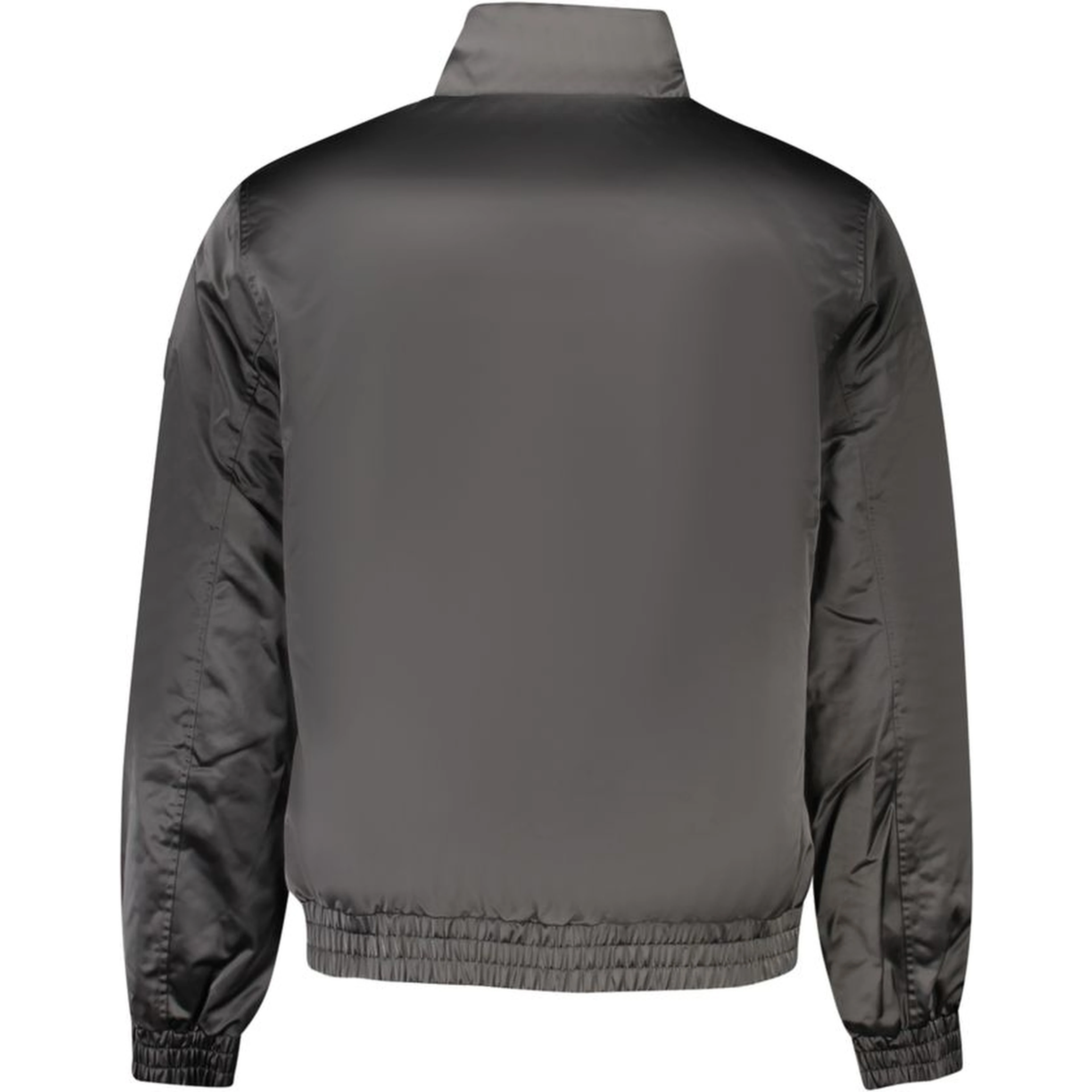 Black Polyester Men Jacket