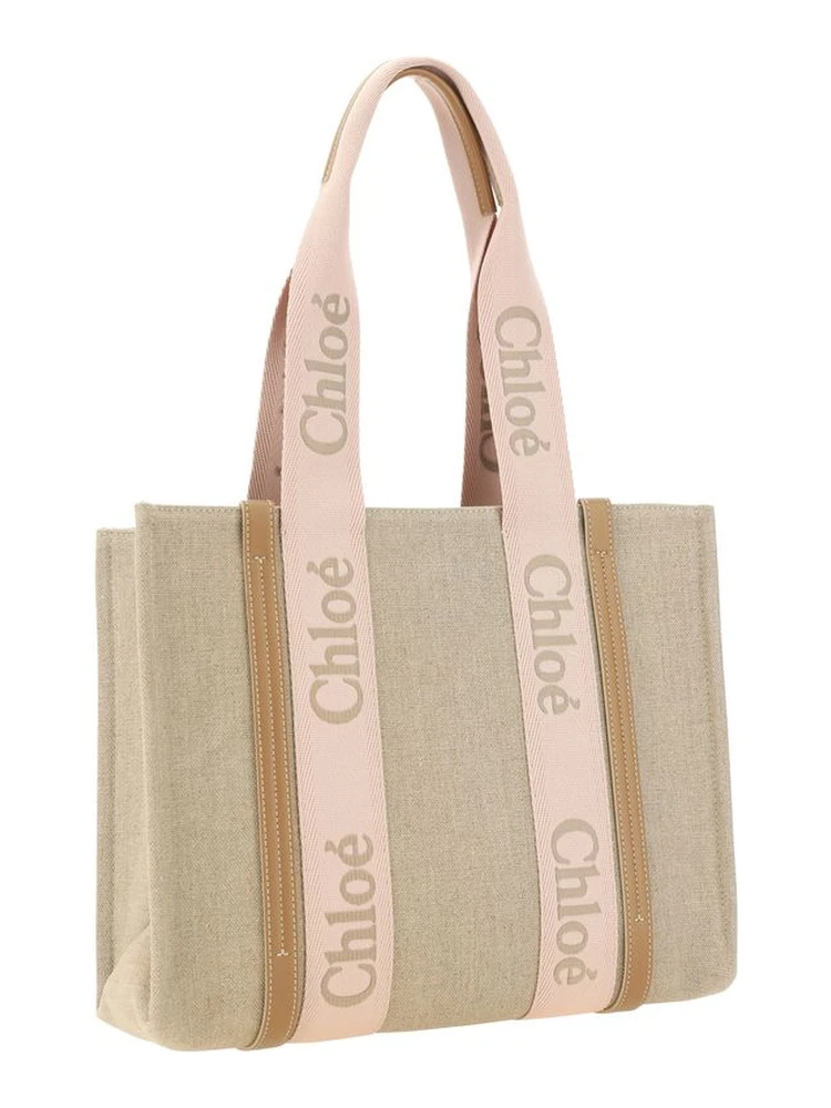 Brown Linen Shoulder Bag alternative