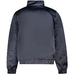 Blue Polyester Men Jacket