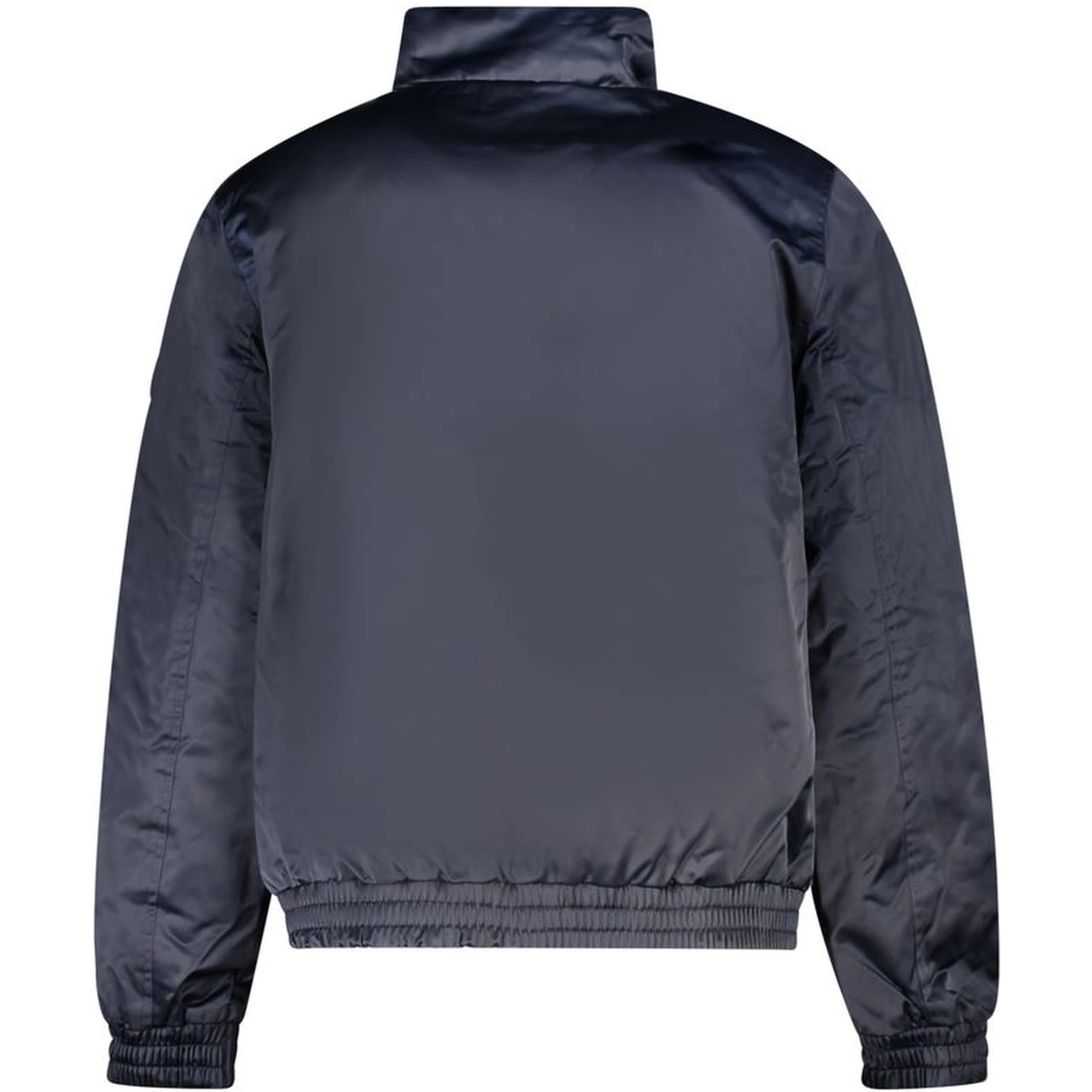 Blue Polyester Men Jacket