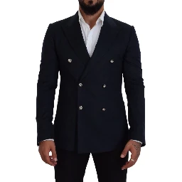 Blue Double Breasted Formal Coat Blazer
