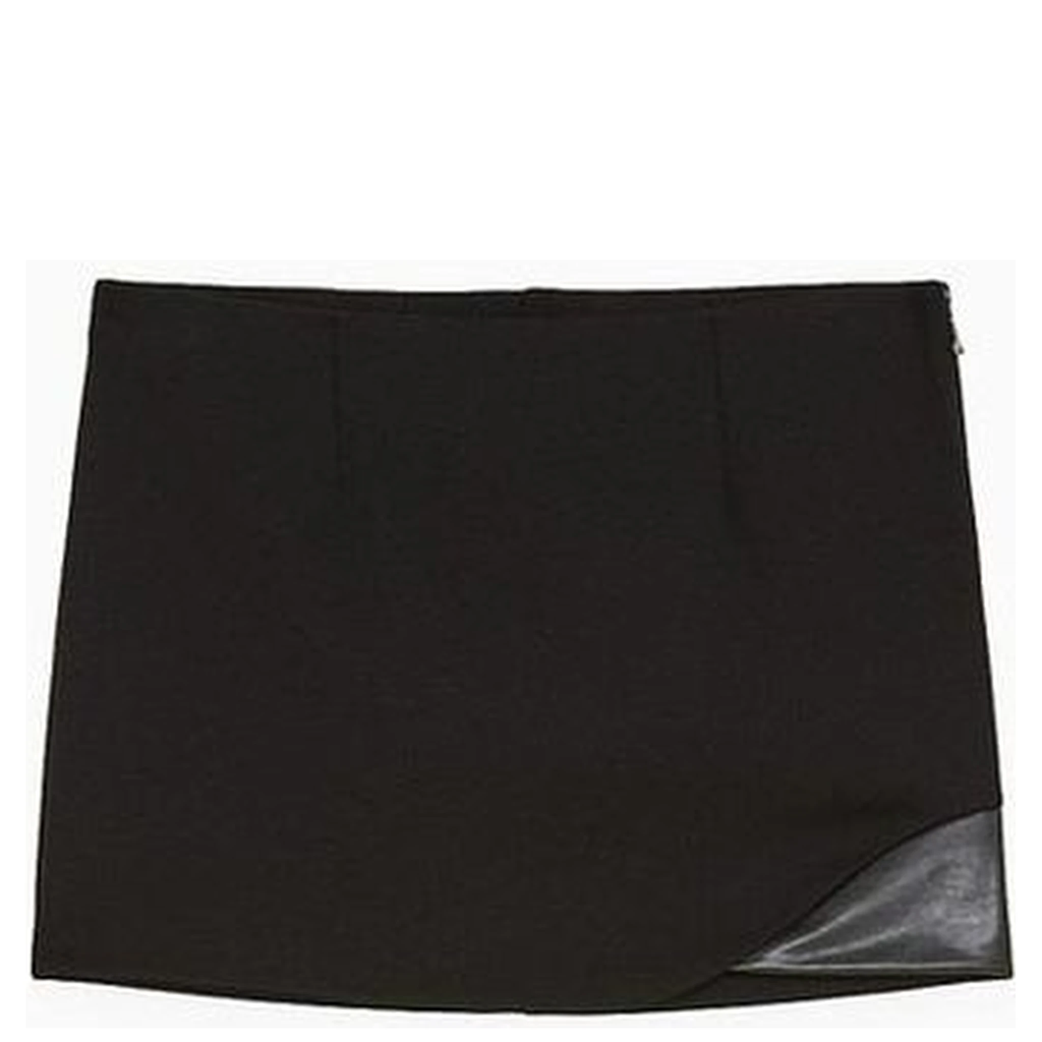 Black Viscose Mini Skirt