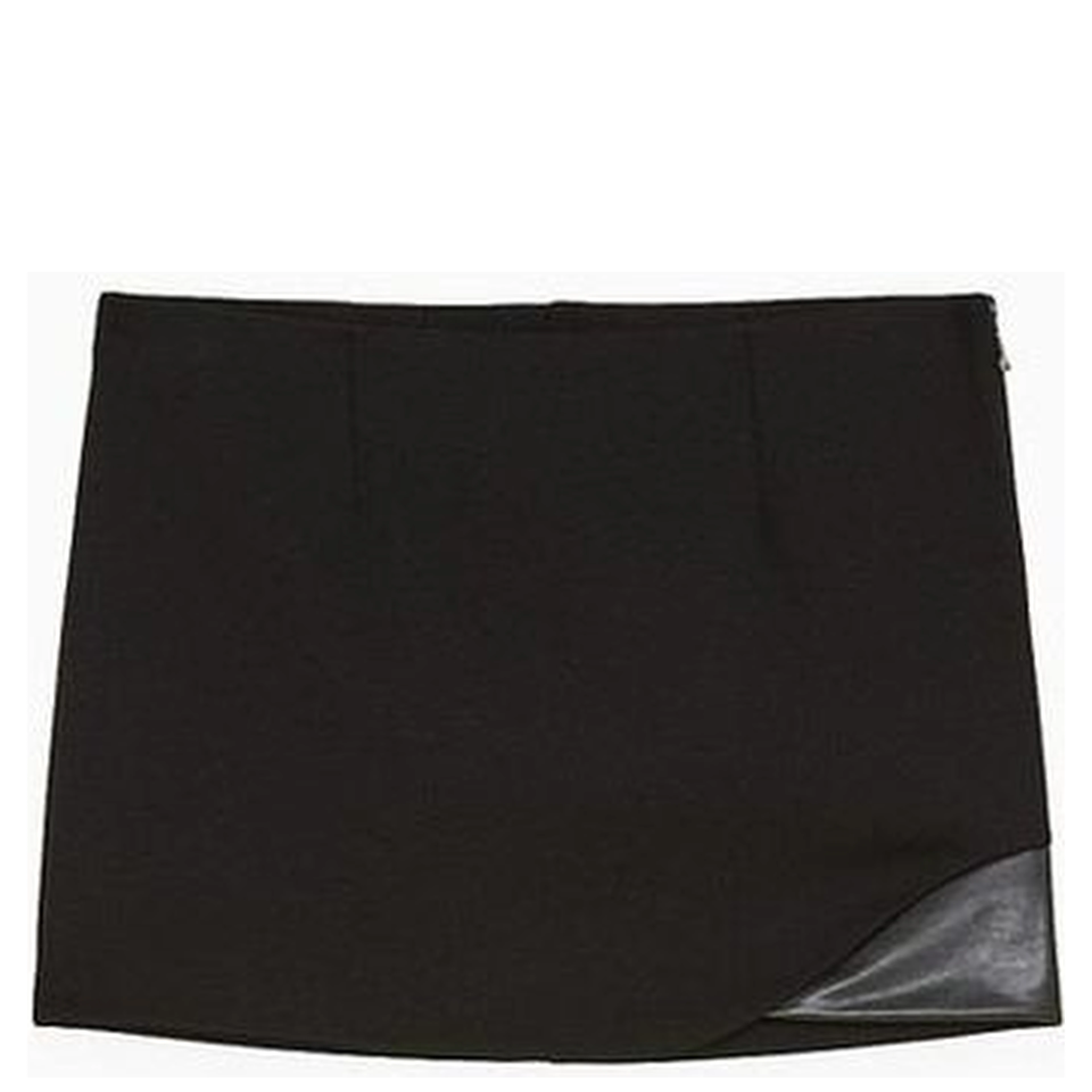 Black Viscose Mini Skirt