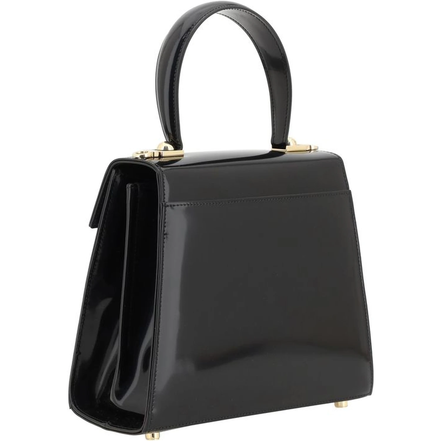 Black Calf Leather Bos Taurus Handbag
