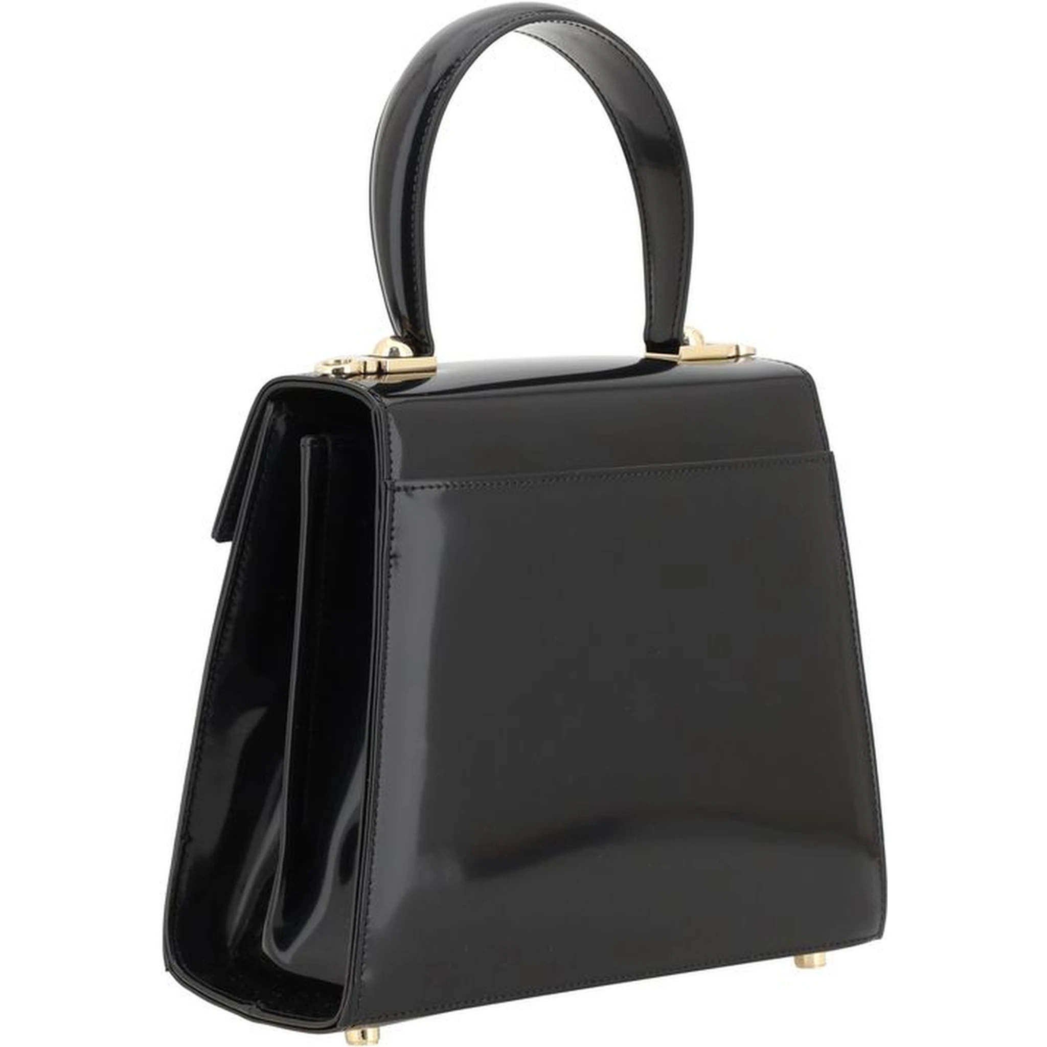Black Calf Leather Bos Taurus Handbag