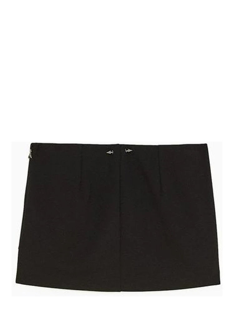 Black Viscose Mini Skirt alternative