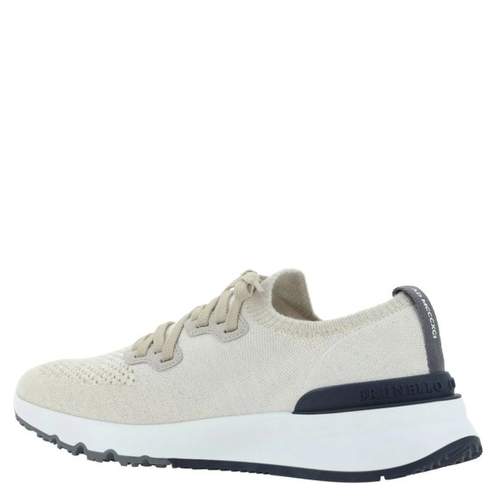 White Cotton Athletic Sneakers