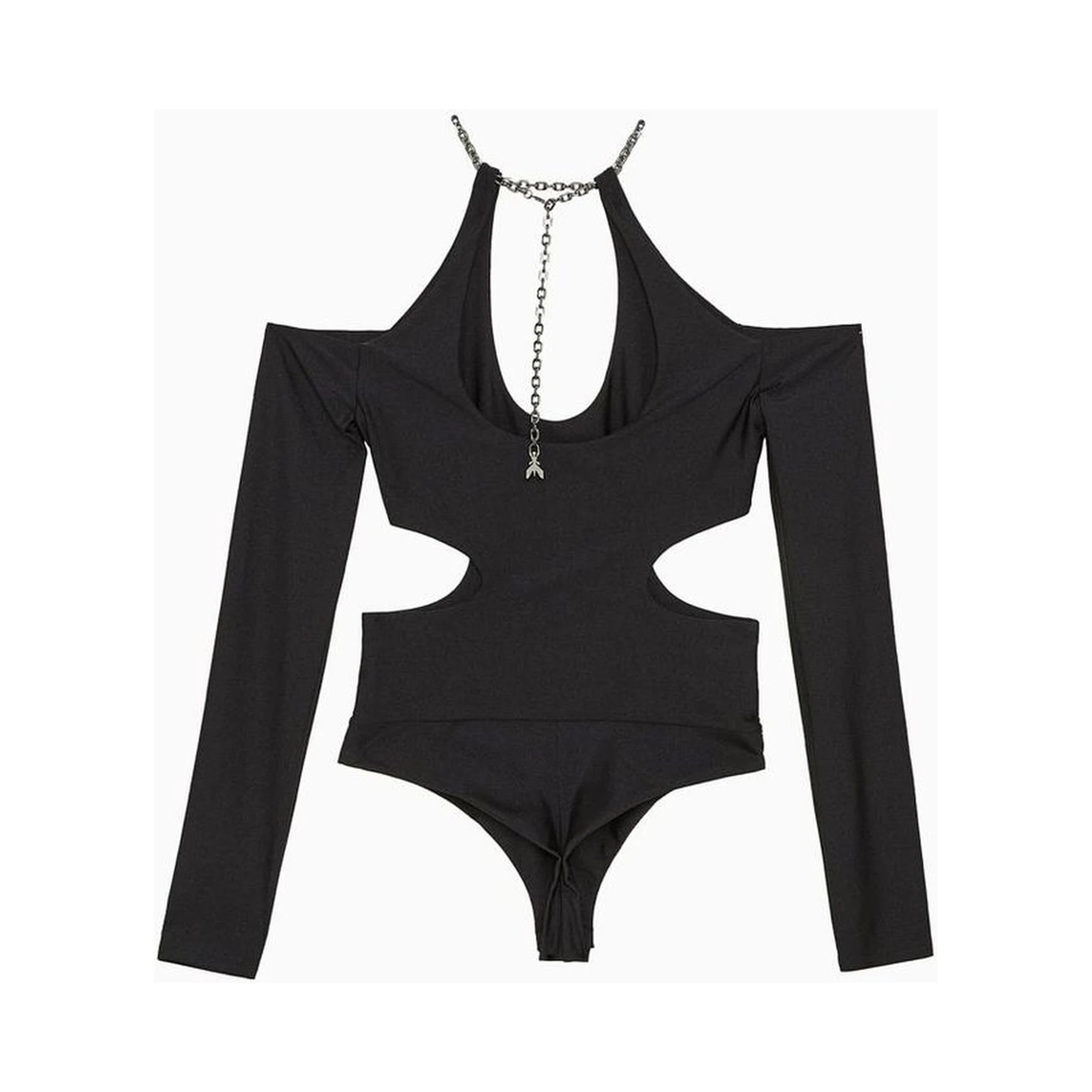Black Nylon Bodysuit