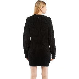 Black Nylon Casual Dress